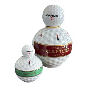 Camus Napoleon Cognac Empty Bottle Decanters (sealed) Red And Green